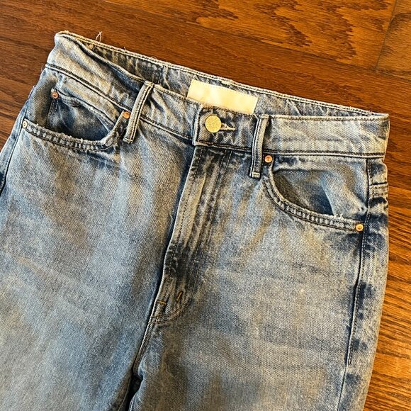 MOTHER Denim Jeans The Swooner Rascal Ankle - Signs & Symbols Size 26 - Picture 7 of 16